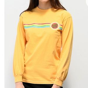 Santa Cruz Long Sleeve Yellow Shirt